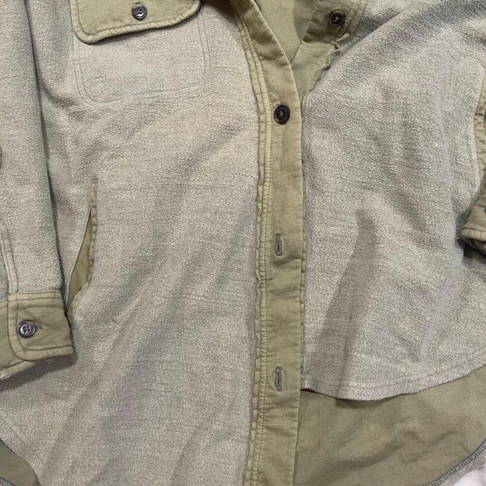 Free People Light Green Button F 4 Ac - Picture 2 of 6